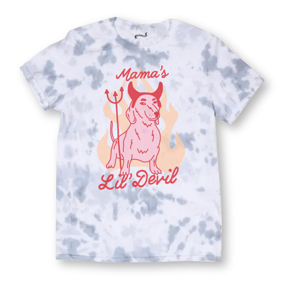 mama's lil' devil unisex tee | tie-dye - bean goods