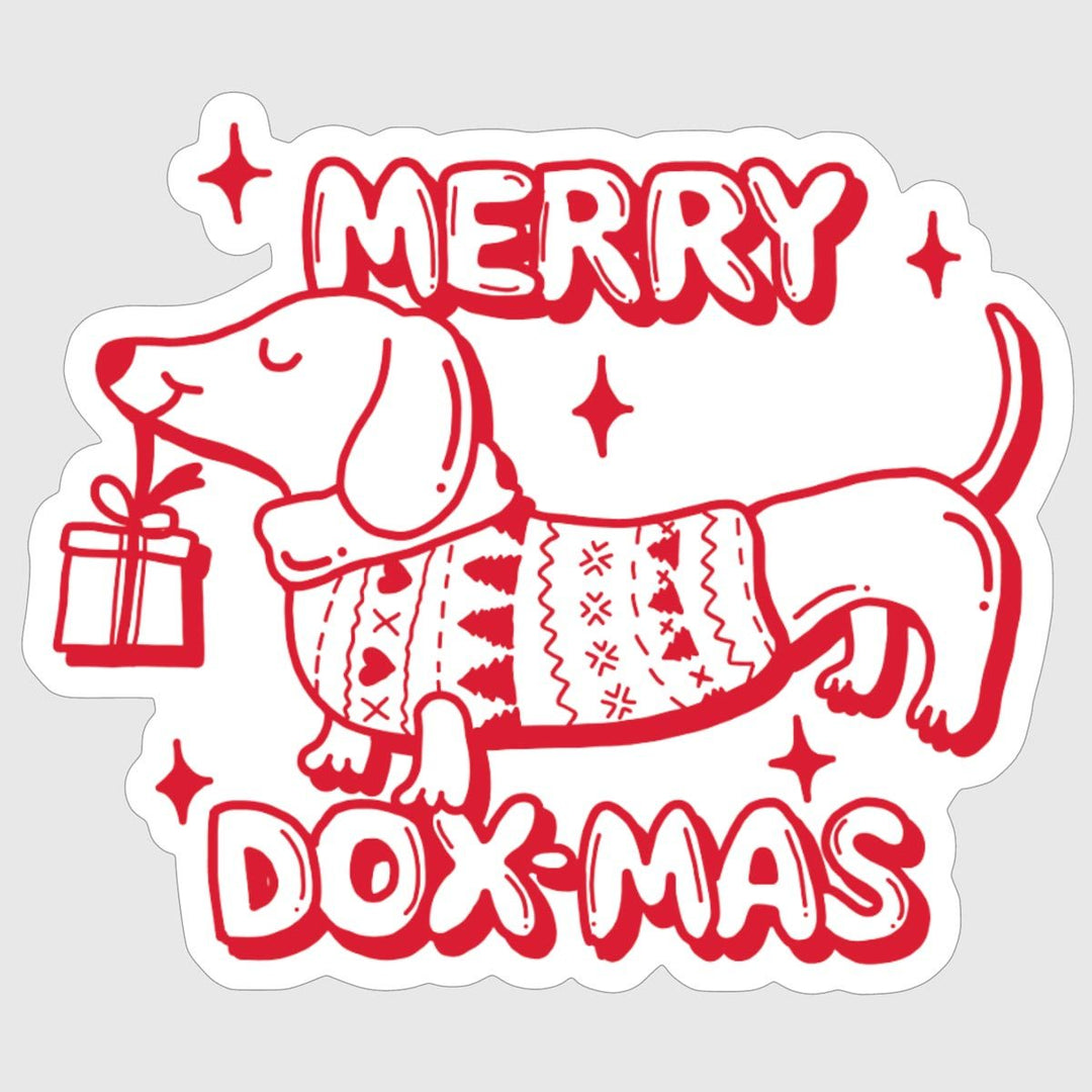 merry dox-mas sticker - BeanGoods