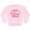 merry dox-mas unisex crew sweatshirt | pink