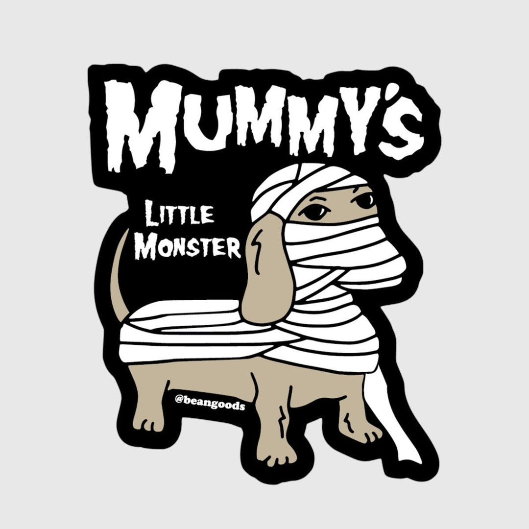 mummy’s little monster sticker - bean goods