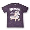 mummy's little monster unisex tee | purple mineral wash