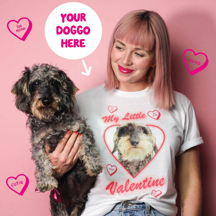 my little valentine custom tee - bean goods