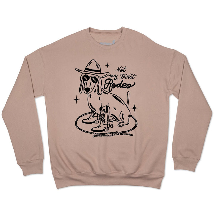 not my first rodeo unisex premium crew sweatshirt - bean goods