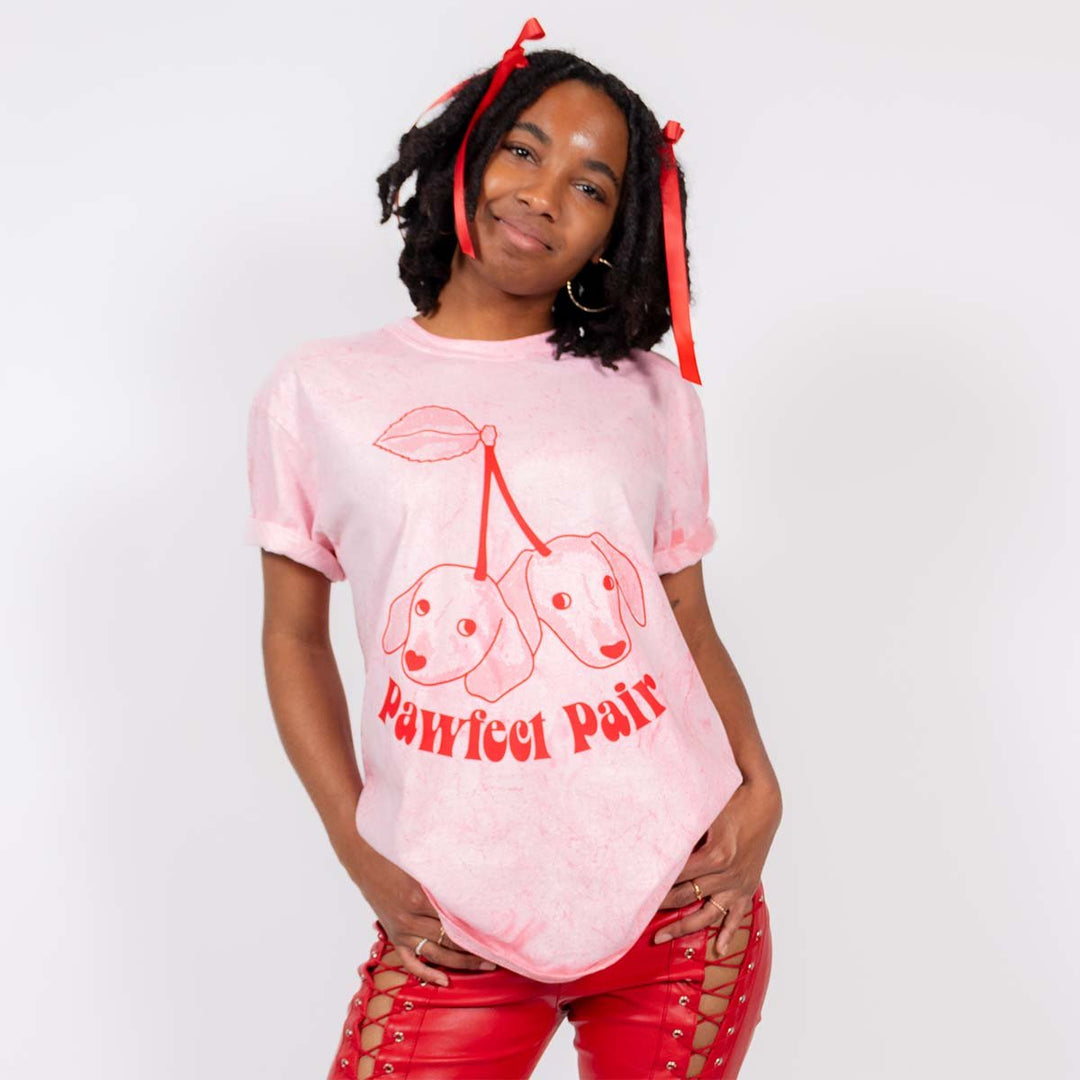 pawfect pair unisex tee | tie-dye - bean goods