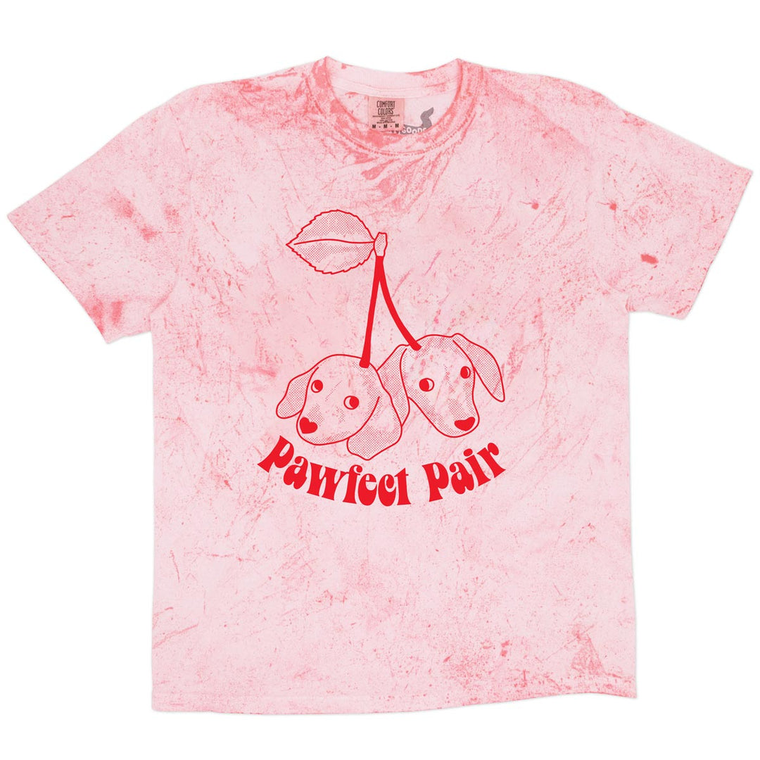 pawfect pair unisex tee | tie-dye - bean goods