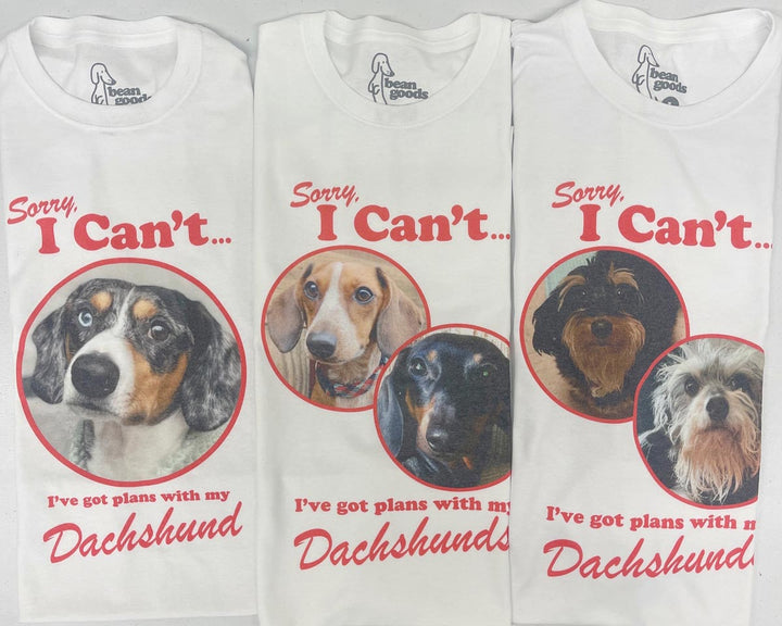 plans with my dachshund custom tee - bean goods