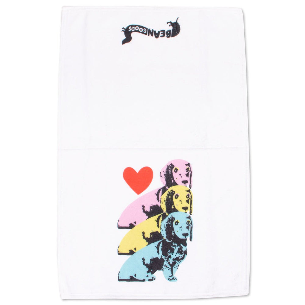 pop art pups hand towel - bean goods