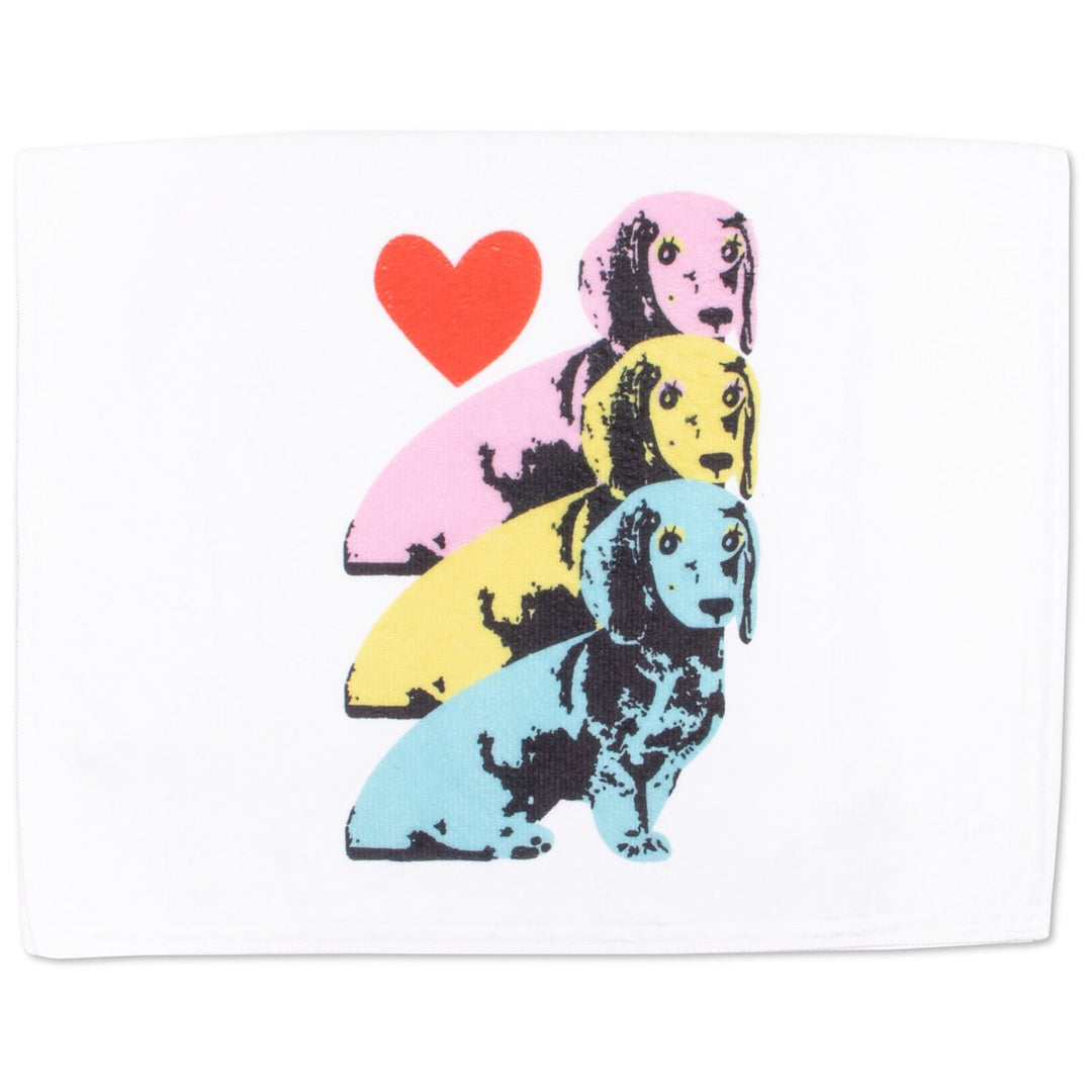 pop art pups hand towel - bean goods