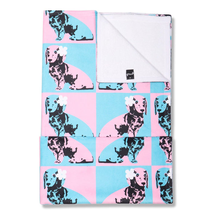 pop art pups towel - bean goods