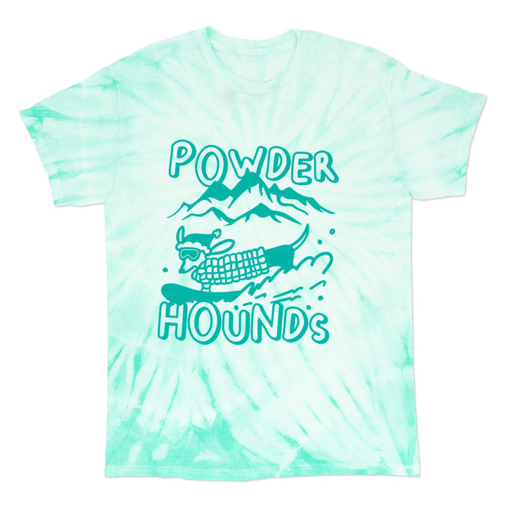 powder hounds unisex tee | tie-dye - bean goods