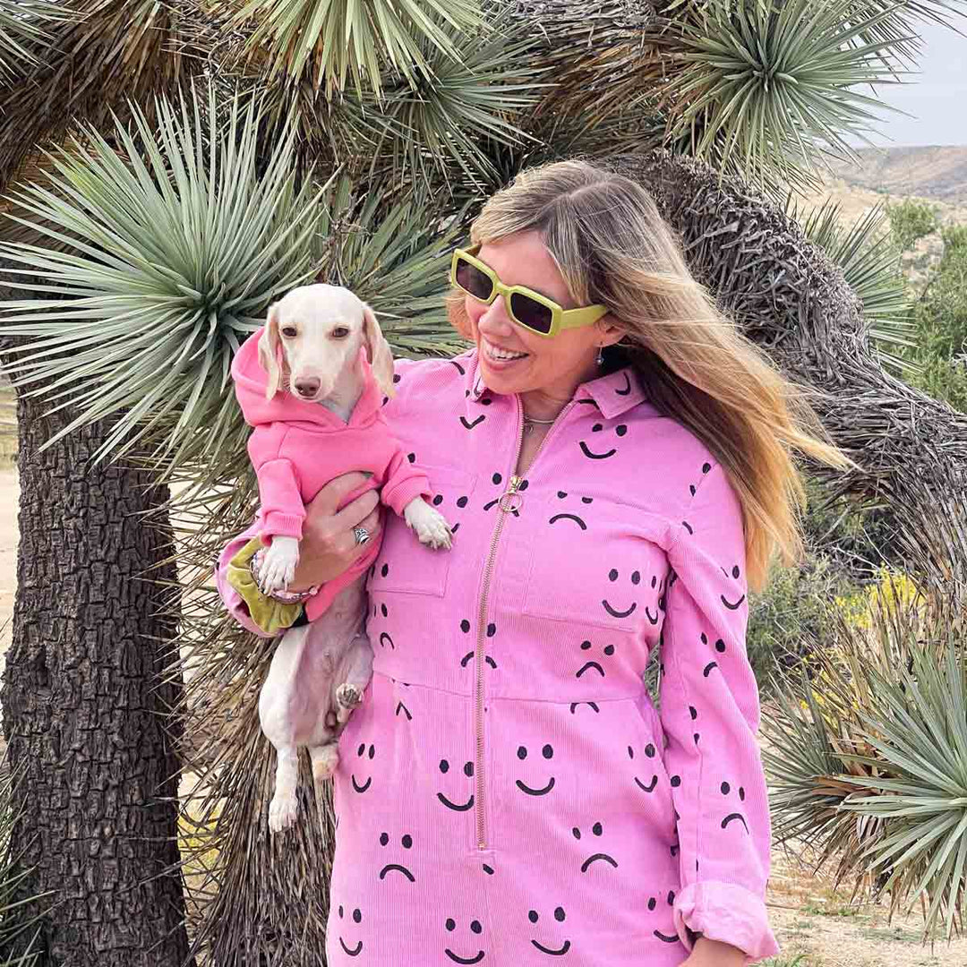 *pre-order* doxie hoodie | ween pink - bean goods