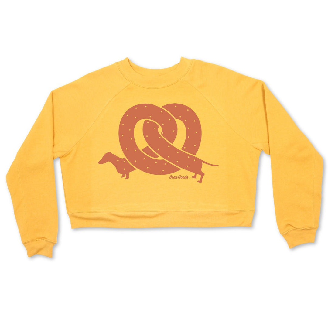 pretzel ween cropped crew | mustard - bean goods