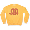 pretzel ween unisex premium crew sweatshirt | mustard