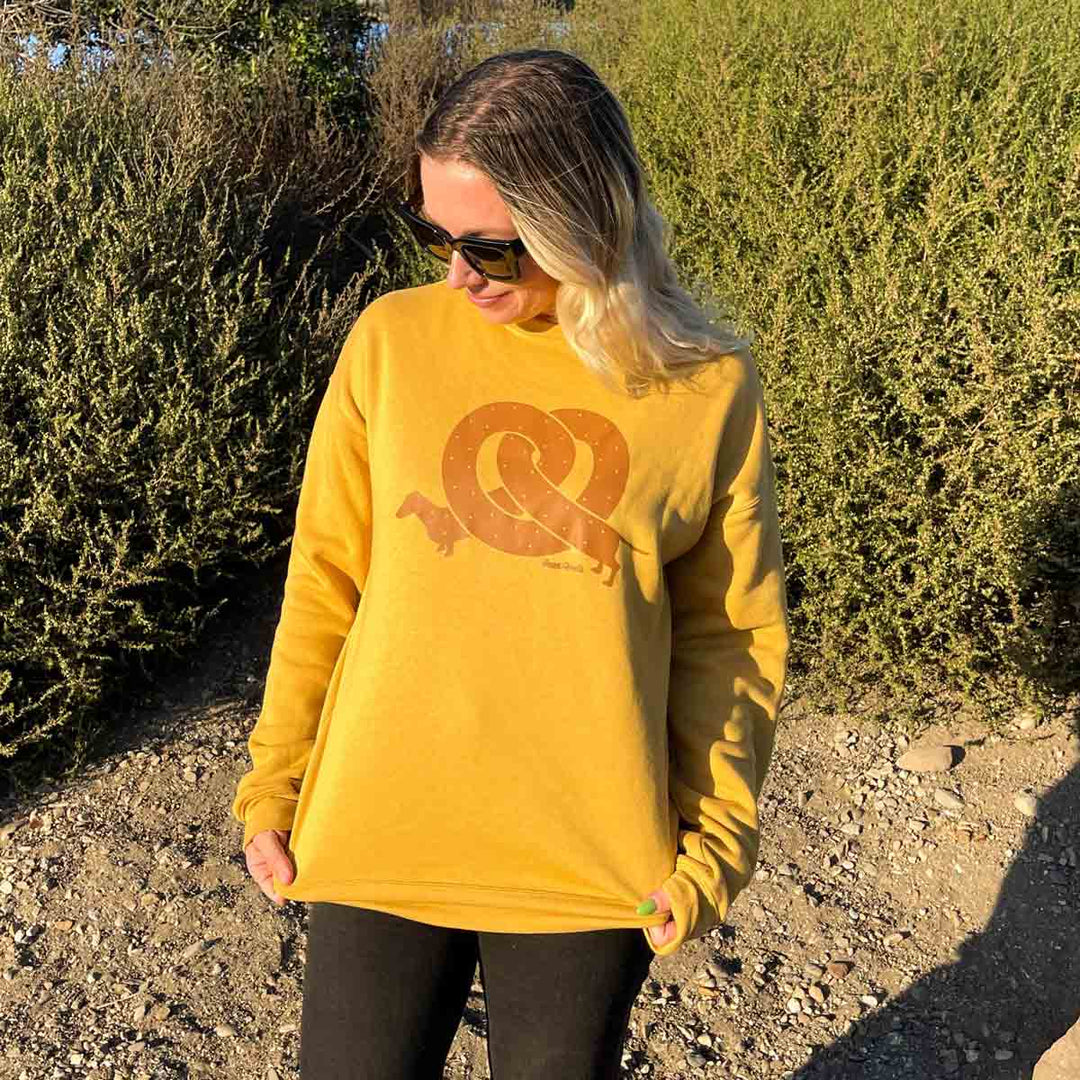 pretzel ween unisex crew | mustard - bean goods