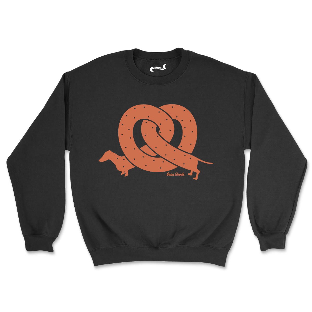 pretzel ween | unisex crew sweatshirt | black - bean goods