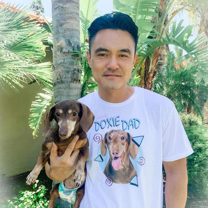 rad doxie dad custom tee - bean goods