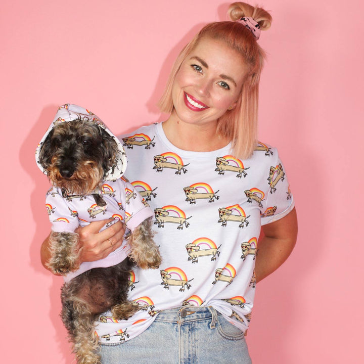 rainbow weenie unisex tee - BeanGoods