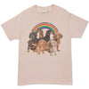 rainbows & wiener dogs unisex tee | sand