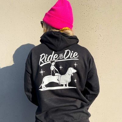 ride or die unisex hoodie | black - BeanGoods