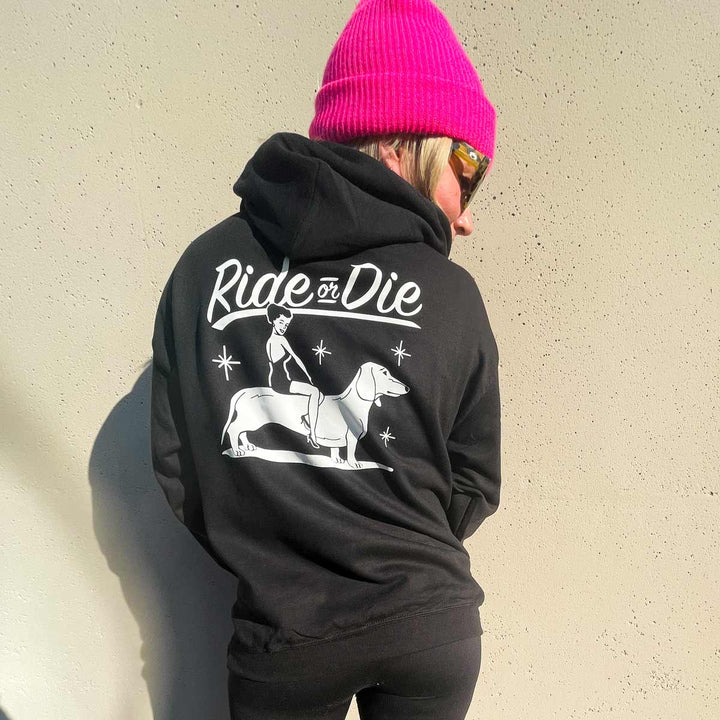 ride or die unisex hoodie | black - BeanGoods