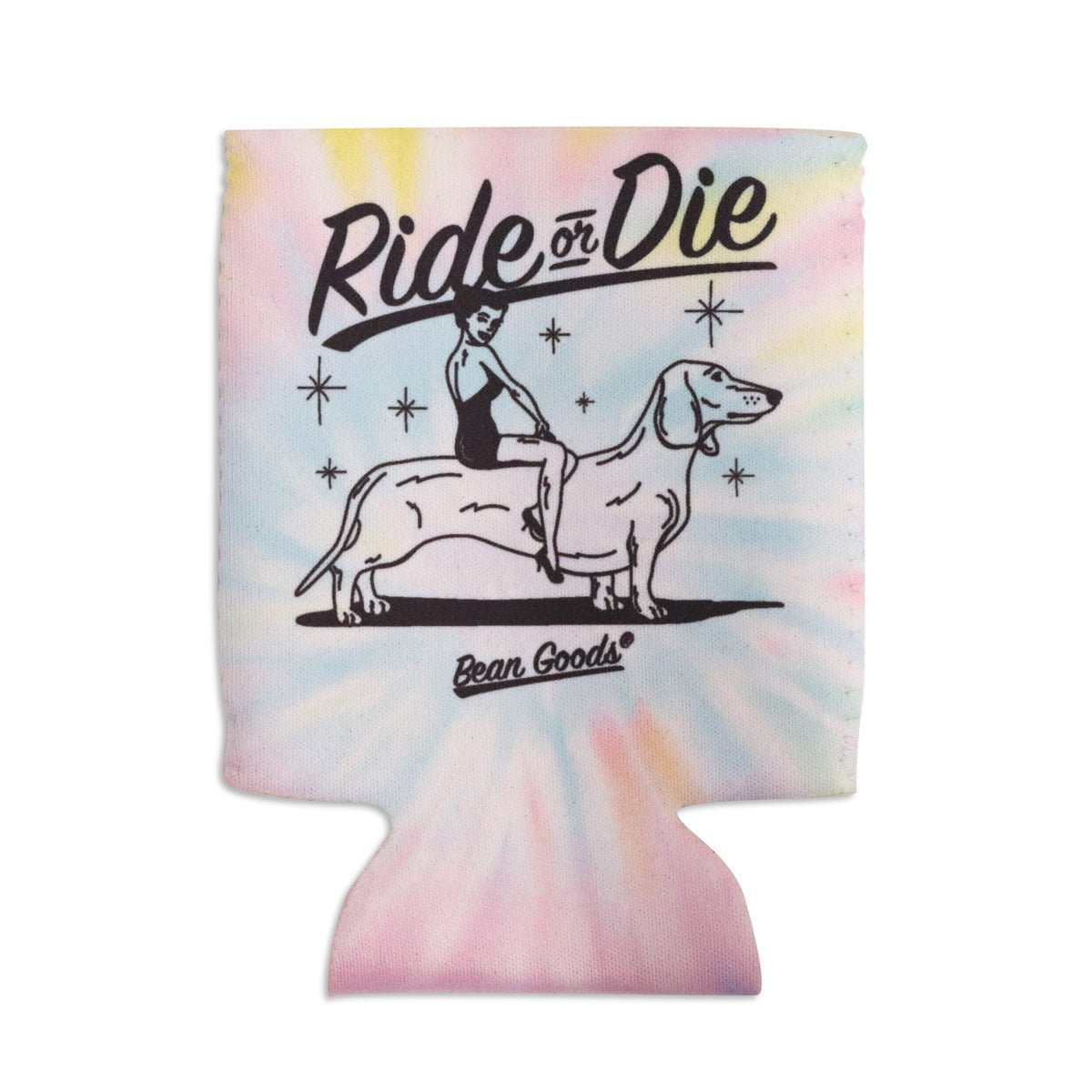ride or dye can cooler | tie-dye - bean goods