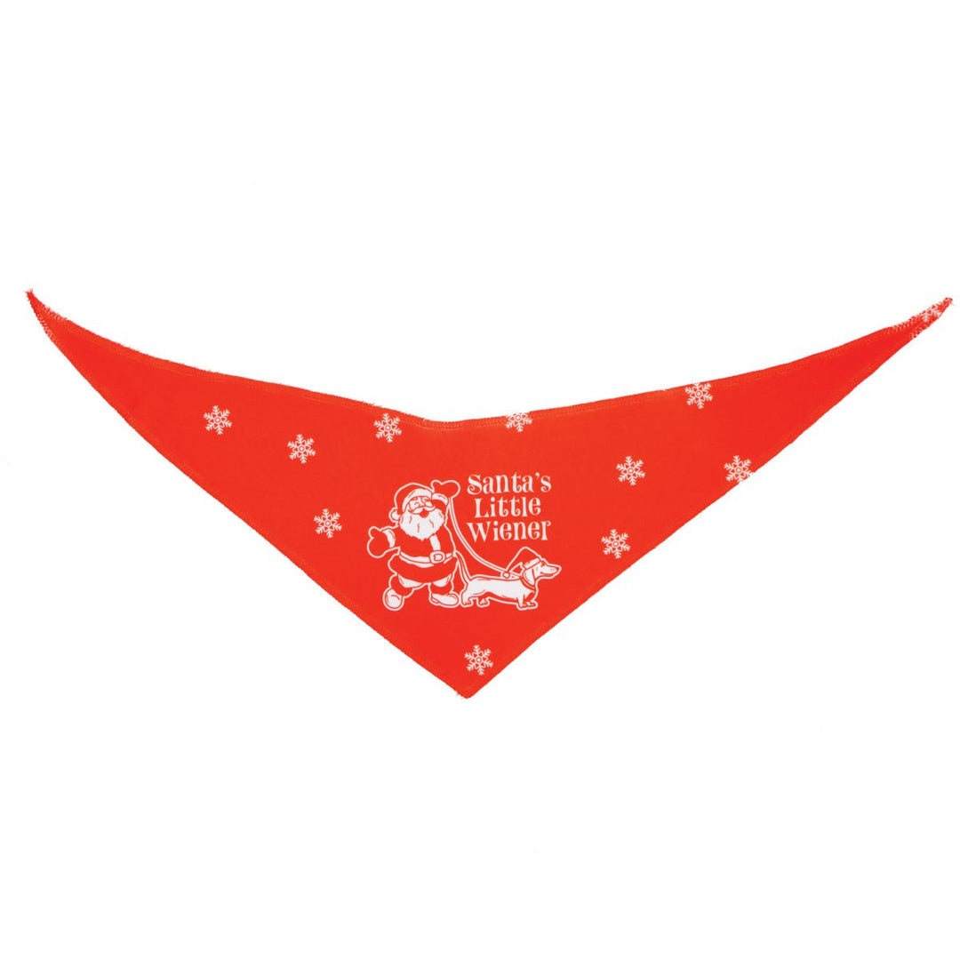 santa's little wiener dog bandana - bean goods