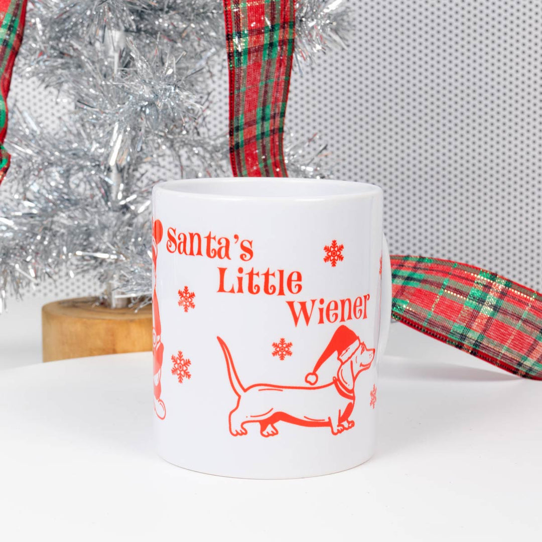 santa's little wiener mug - bean goods