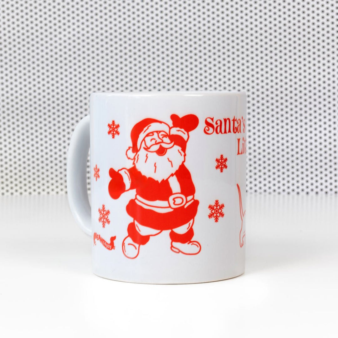 santa's little wiener mug - bean goods