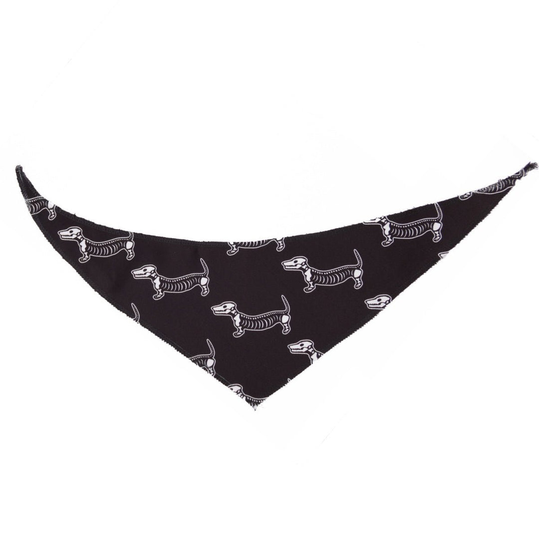 skeleween dog bandana - bean goods