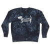 skeleween unisex crew sweatshirt | tie-dye