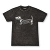 skeleween unisex tee | black mineral wash