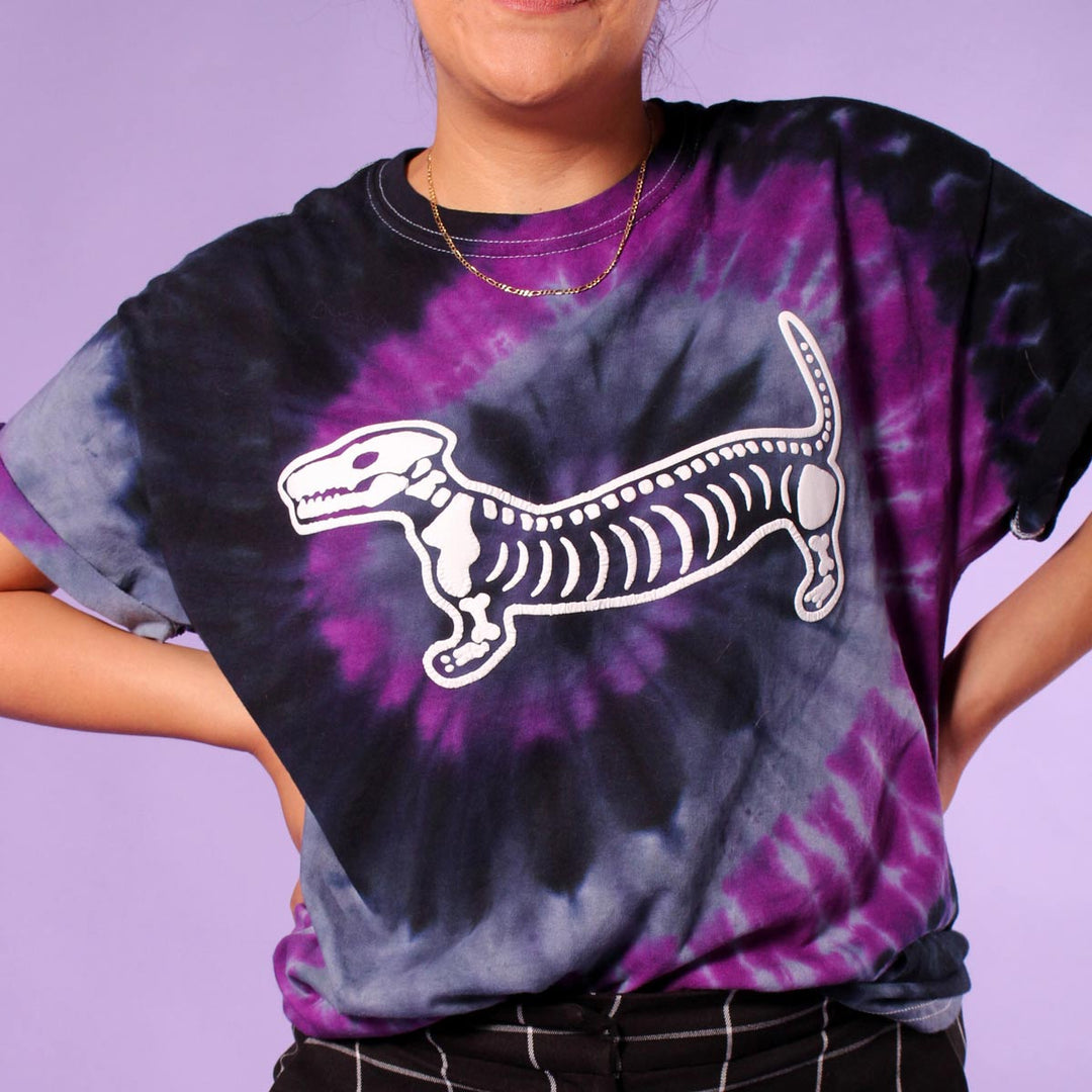 skeleween unisex tee (tie-dye) - BeanGoods