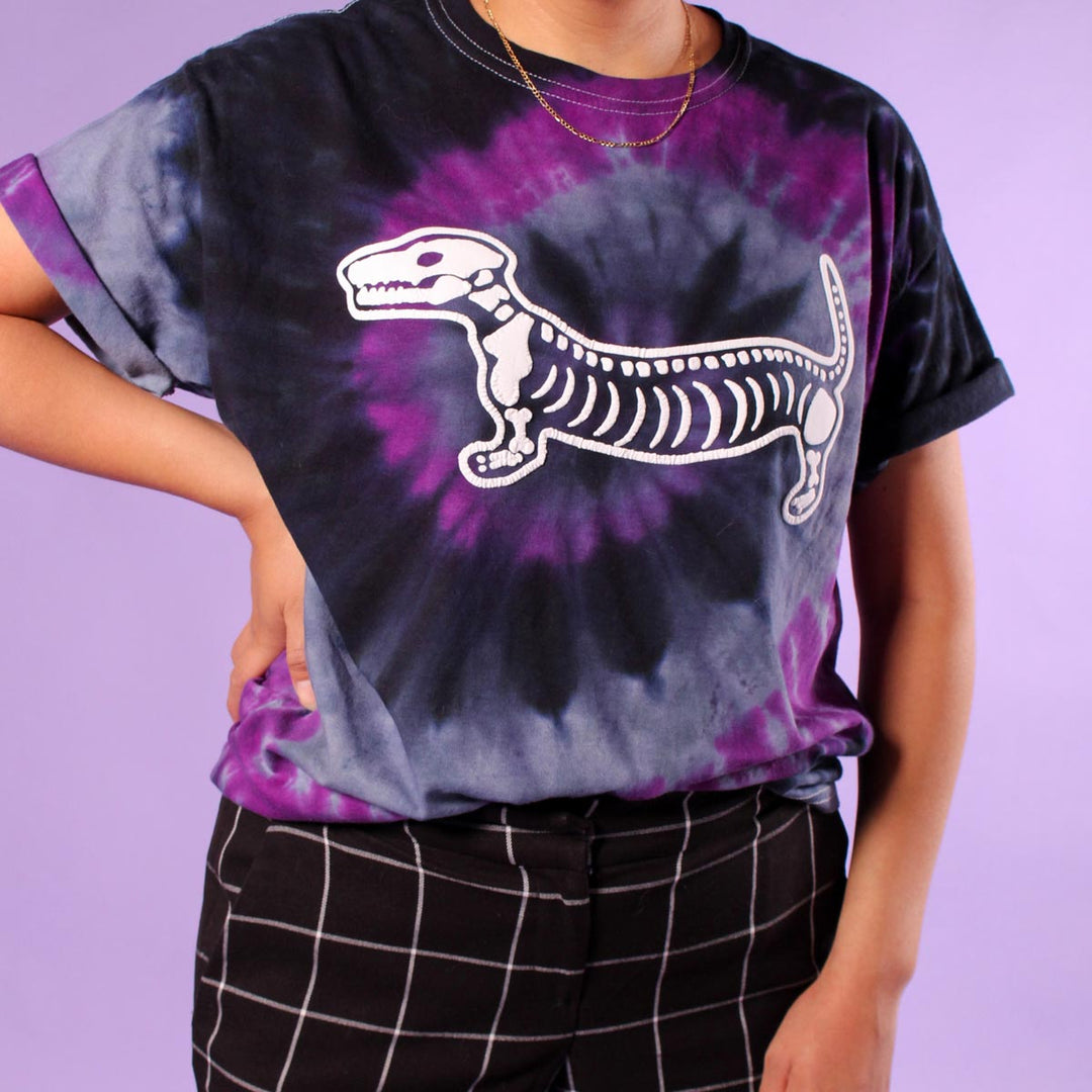 skeleween unisex tee (tie-dye) - BeanGoods