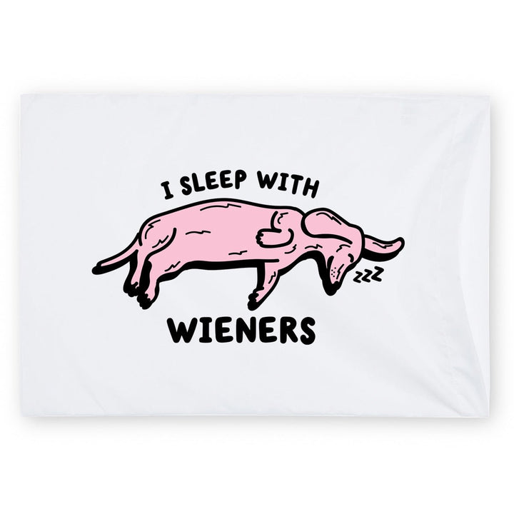 sleeping wieners pillow case - bean goods