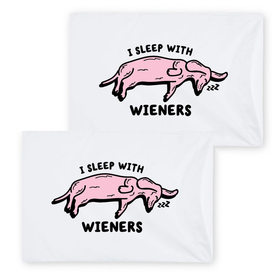 sleeping wieners pillow case - bean goods