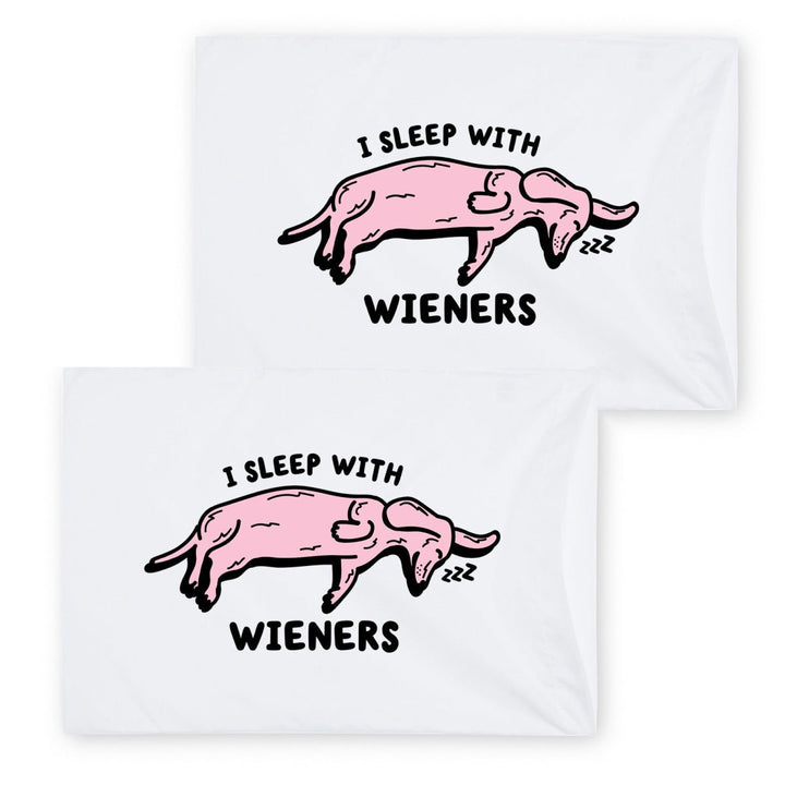 sleeping wieners pillow case - bean goods