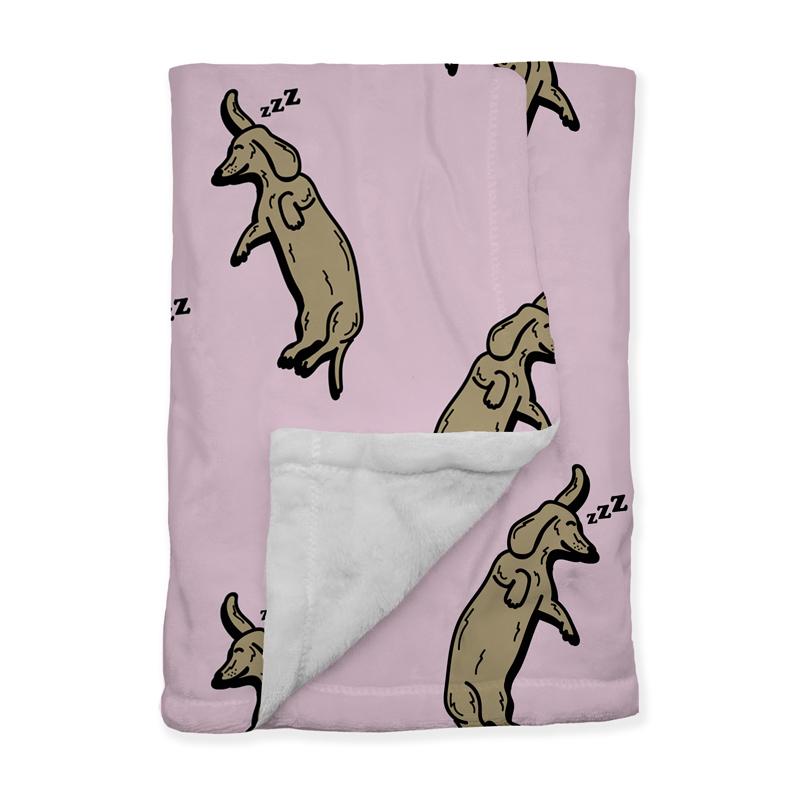 sleeping wieners plush blanket 60" x 80" - BeanGoods