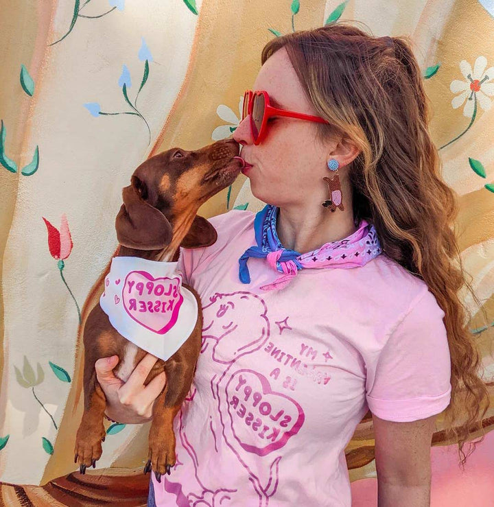 sloppy kisser dog bandana - bean goods