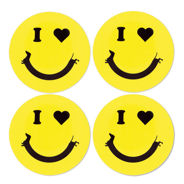 smiley ween coaster set - bean goods