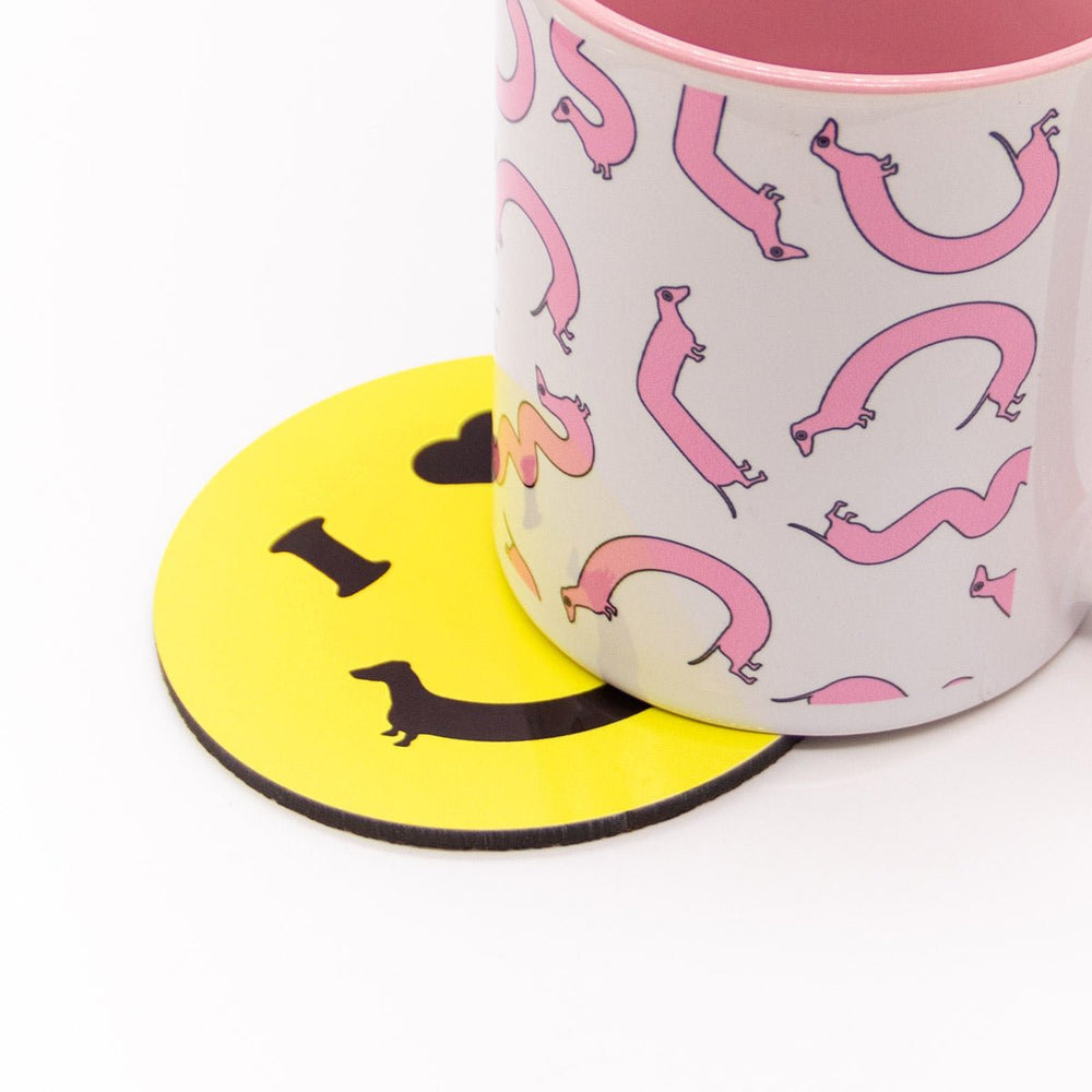 smiley ween coaster set - bean goods