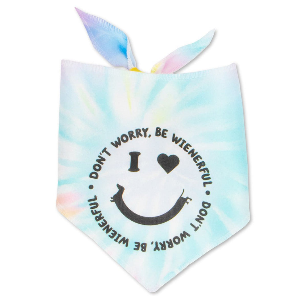 smiley ween dog bandana - bean goods