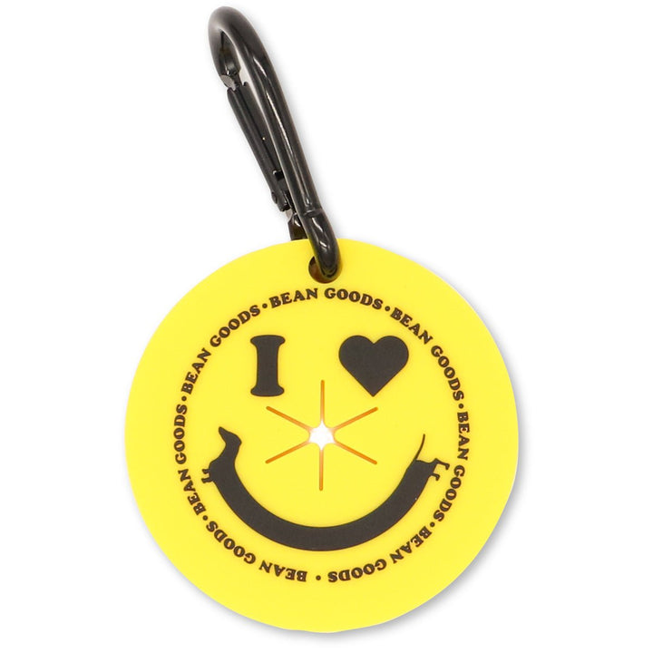 smiley ween poop bag holder - bean goods