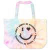 smiley ween tie-dye tote