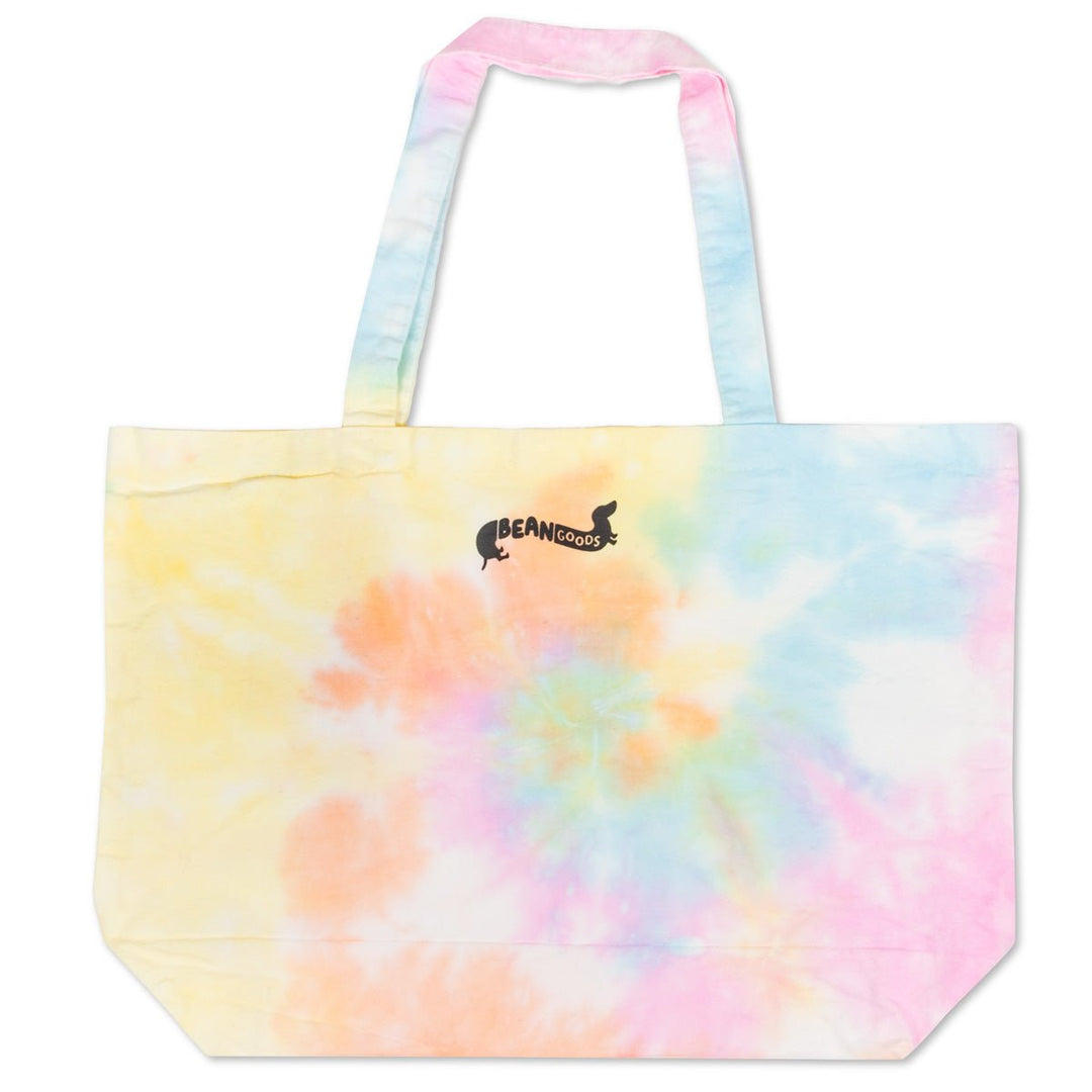 smiley ween tie-dye tote - bean goods