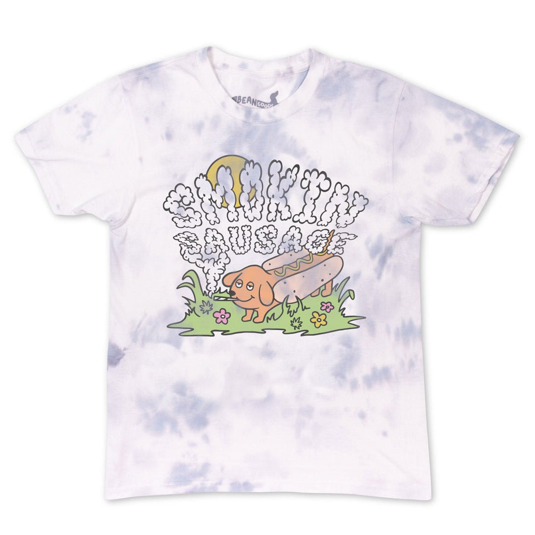 smokin' sausage unisex tee | tie-dye - bean goods