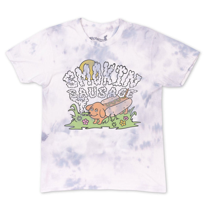 smokin' sausage unisex tee | tie-dye - bean goods