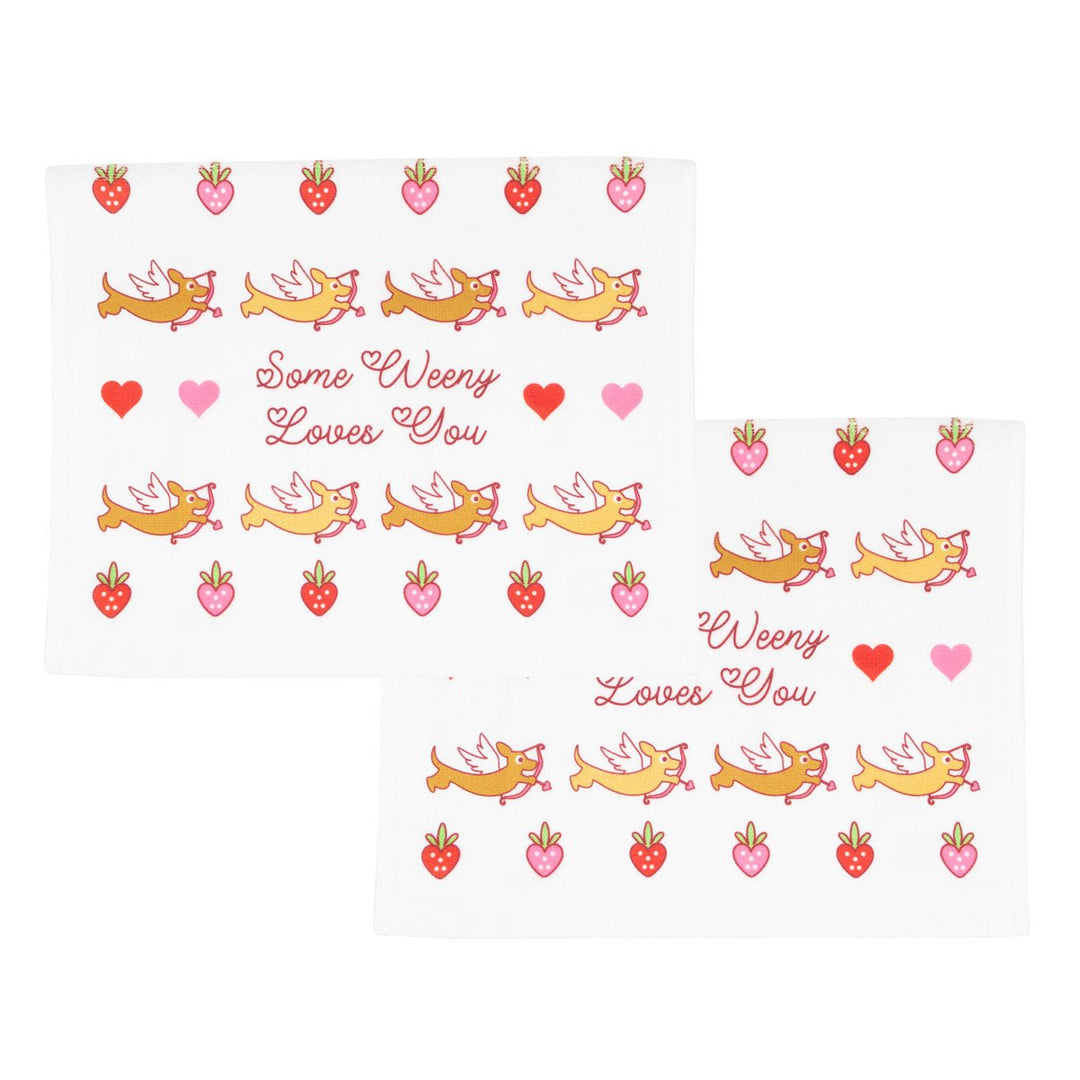 some weenie loves you hand towel - bean goods