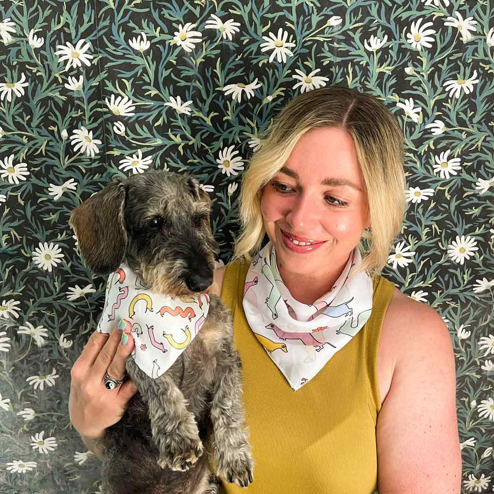 squiggly ween chiffon bandana - bean goods