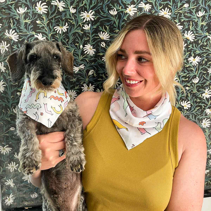 squiggly ween chiffon bandana - bean goods