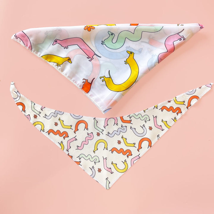 squiggly ween chiffon bandana - bean goods